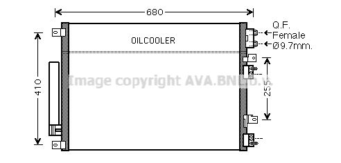 AVA QUALITY COOLING Lauhdutin, ilmastointilaite CR5093D